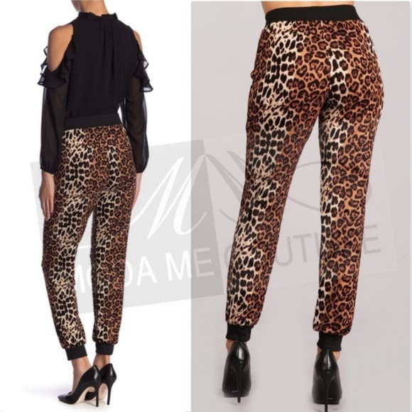 ANIMAL PRINT JOGGER PANTS - Picture 3 of 3